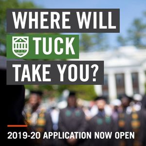 Image post by @tuckschool on Instagram