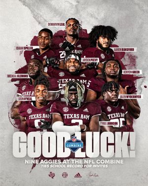 Image post by @AggieFootball on Twitter