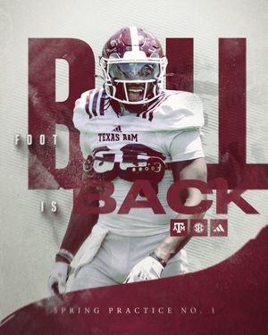 Image post by @AggieFootball on Twitter