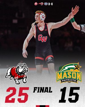 Image post by @gwuwrestling on Instagram