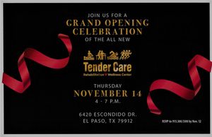 Image post by @TenderCareRehabilitationWellnessCenter on Facebook