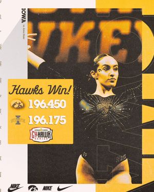 Image post by @IowaGymnastics on Twitter