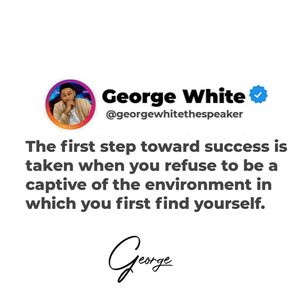 Image post by @iamgeorgewhitethespeaker on Instagram
