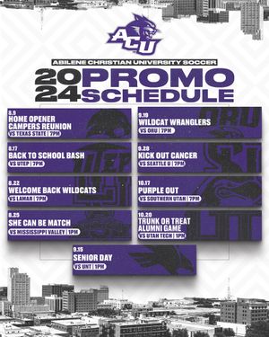 Image post by @ACU_Soccer on Twitter