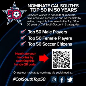 Image post by @CalSouthSoccer on Twitter