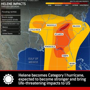 Image post by @accuweather on Twitter
