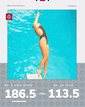 Image post by @OhioStSwimDive on Twitter