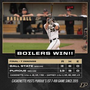 Image post by @purduebaseball on Instagram