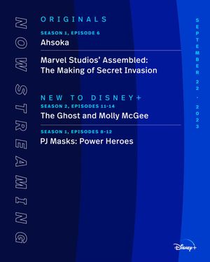 Image post by @DisneyPlus on Twitter