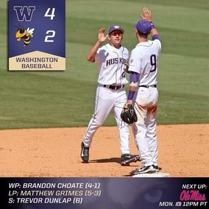 Image post by @uw_baseball on Instagram