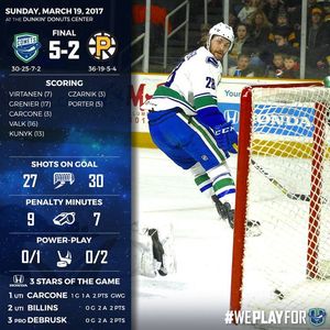 Image post by @UticaComets on Facebook