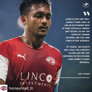 Image post by @sgpremierleague on Instagram