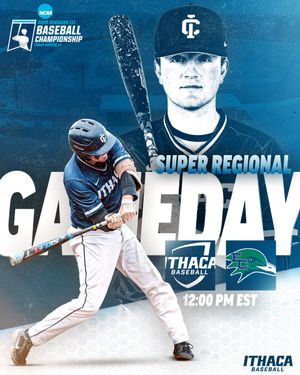 Image post by @Ithaca_Baseball on Twitter