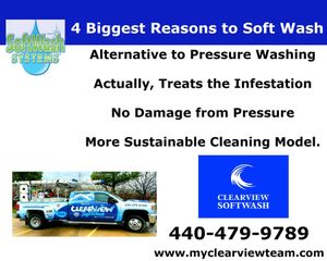 Image post by @clearviewsoftwash.oh on Facebook