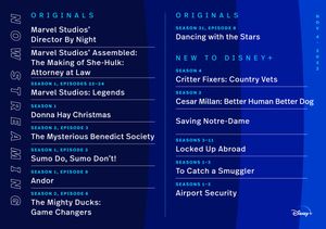 Image post by @DisneyPlus on Twitter