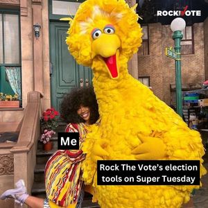 Image post by @rockthevote on Instagram