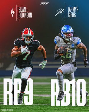 Image post by @PFF_Fantasy on Twitter