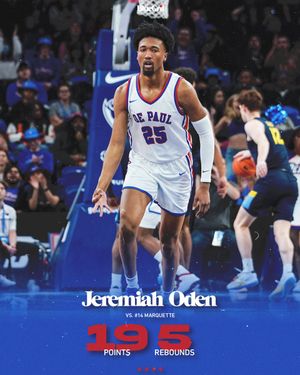 Image post by @DePaulHoops on Twitter