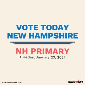 Image post by @rockthevote on Instagram