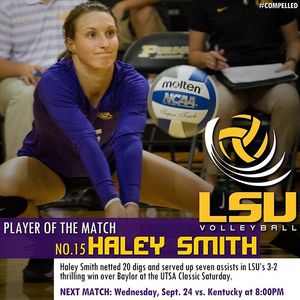 Image post by @lsuvolleyball on Instagram