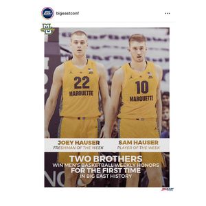 Image post by @marquette.basketball on Instagram