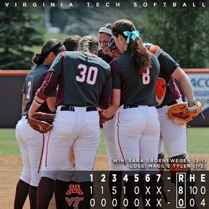 Image post by @hokiessoftball on Instagram