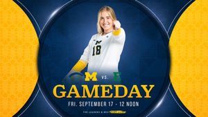 Image post by @umichvball on Twitter