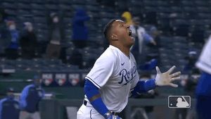 Text post by @mlb on Twitter