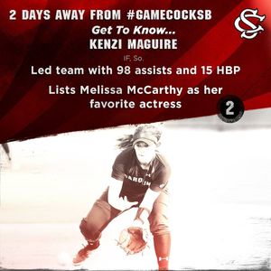 Image post by @gamecocksoftball on Instagram