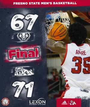 Image post by @FresnoStateMBB on Twitter