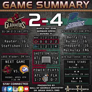 Image post by @atlgladiators on Instagram