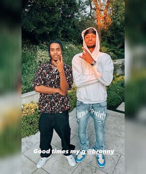 Image post by @not__bronny on Instagram