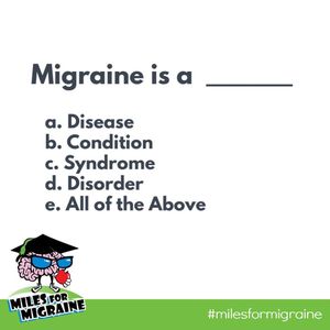 Image post by @milesformigraine on Instagram