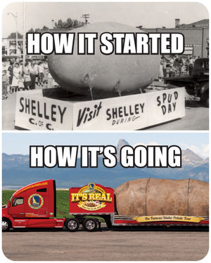 Image post by @idahopotatoes on Instagram