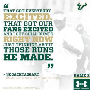 Image post by @usfathletics on Instagram
