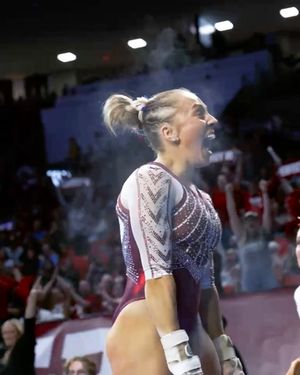 Image post by @ou_wgymnastics on Instagram