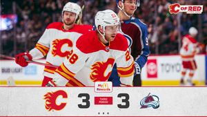 Image post by @NHLFlames on Twitter