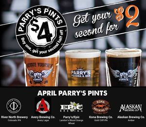 Image post by @parryspizzahighlandsranch on Facebook
