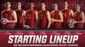 Image post by @uscmensvolley on Instagram
