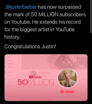 Image post by @justinbieber on Instagram