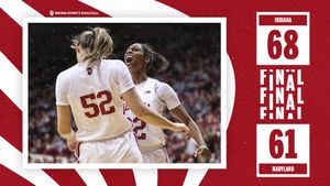 Image post by @IndianaWBB on Twitter