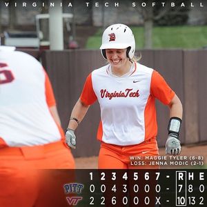 Image post by @hokiessoftball on Instagram