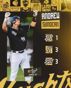 Image post by @UCF_Baseball on Twitter