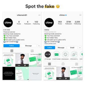 Image post by @chime on Instagram