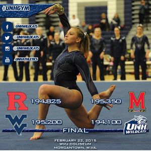Image post by @unhgymnastics on Instagram