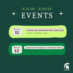 Image post by @msu_careerservices on Instagram