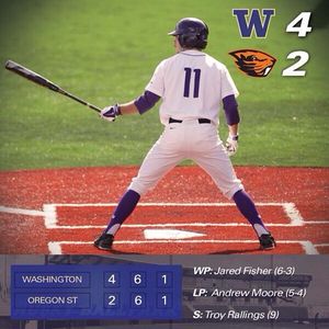 Image post by @uw_baseball on Instagram