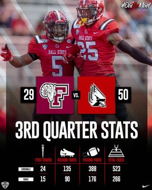 Image post by @ballstatefb on Instagram