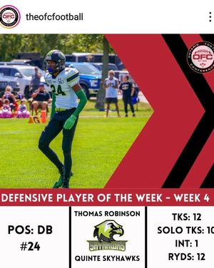 Image post by @quinteskyhawkscjfl on Instagram