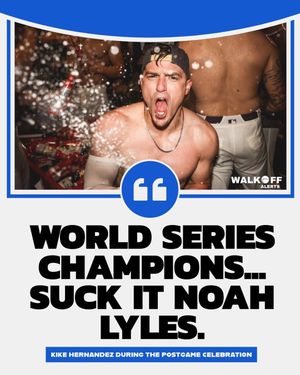 Image post by @walkoffalerts on Instagram